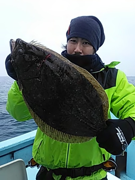 2月19日（火）　ブリ、ワラサ、ヒラメ。画像