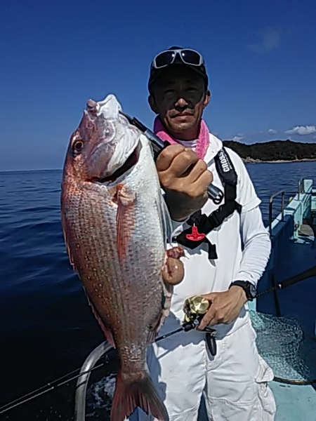 8月10日（土）　真鯛大漁「マダイ・ヒラメ・タコ」画像