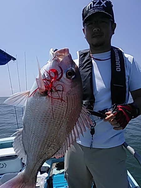 8月17日（土）　喰いが悪い日でした。「マダイ・タチウオ・ホウボウ」画像