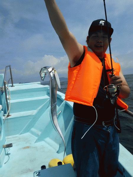 8月2日（日）サイズが小ぶり。サワラ・イシモチ・タチウオ・カマス画像